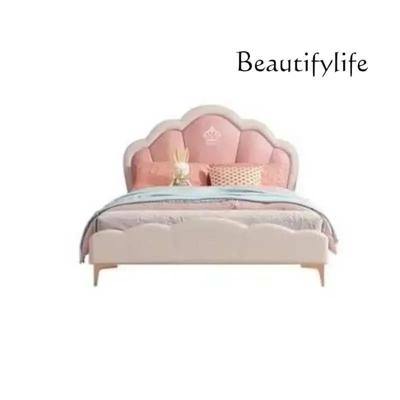 Cc تصميم بسيط فردي سرير أطفال الأميرة الحديثة كاماس الرضع الأثاث ديكور المنزل الطبيعي سرير أطفال السلامة الخشبية