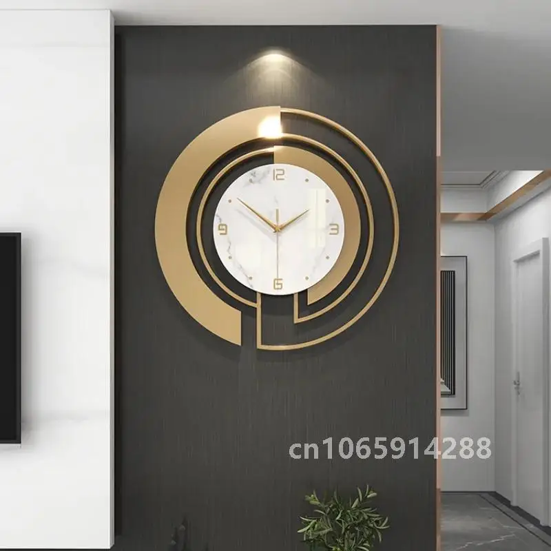 Light Luxury Wall Clock Fashion Home Clocks Watch Home Decoration Pendant Hotel Living Room Lobby Wall Hanging Watch Decor Clock