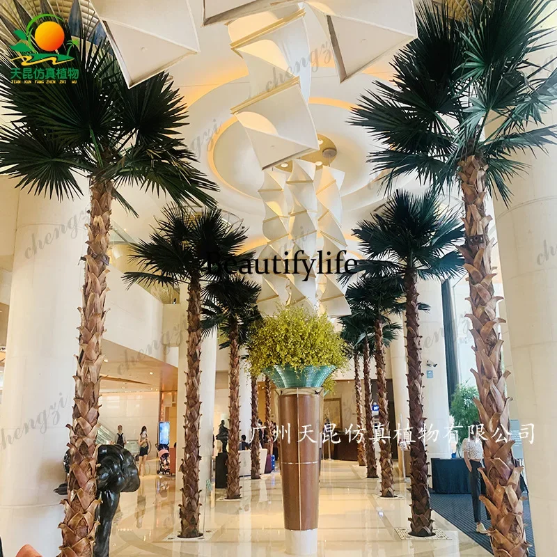 R134 simulated palm tree airport hotel large simulated fan sunflower tree fake outdoor landscaping tree