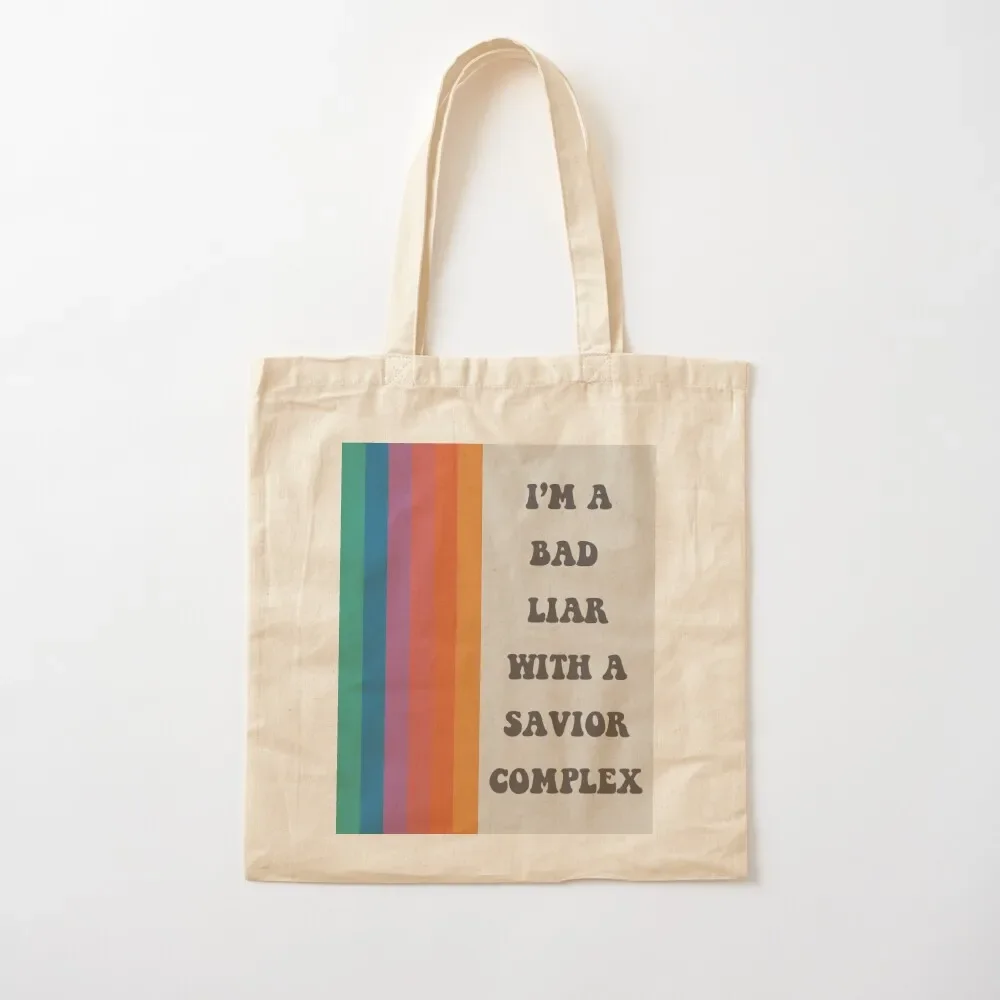 

Phoebe Bridgers Savior Complex lyrics Tote Bag bags for women hand bags tote bag custom ecological bags Tote Bag