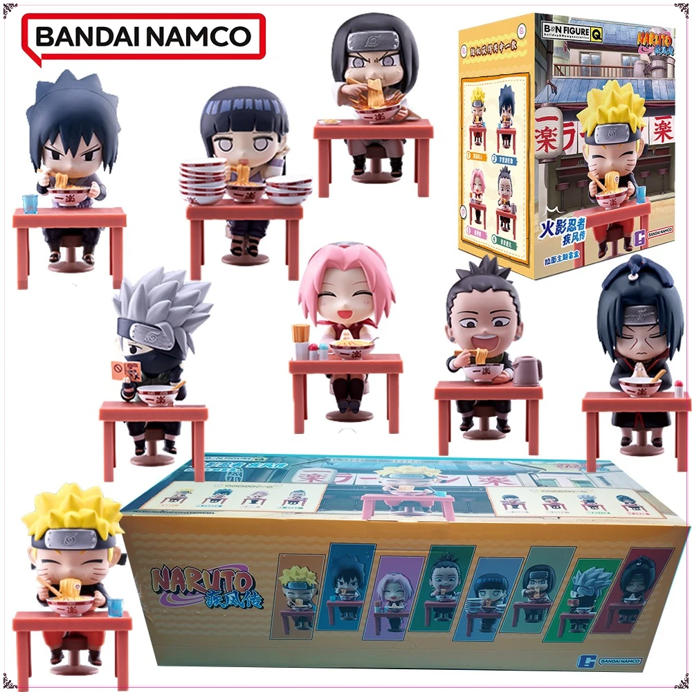 بانداي الأصلي ناروتو رامين موضوع صندوق أعمى شخصيات أنيمي الكرتون نموذج جمع اللعب الحلي الزخرفية مفاجأة الهدايا #1