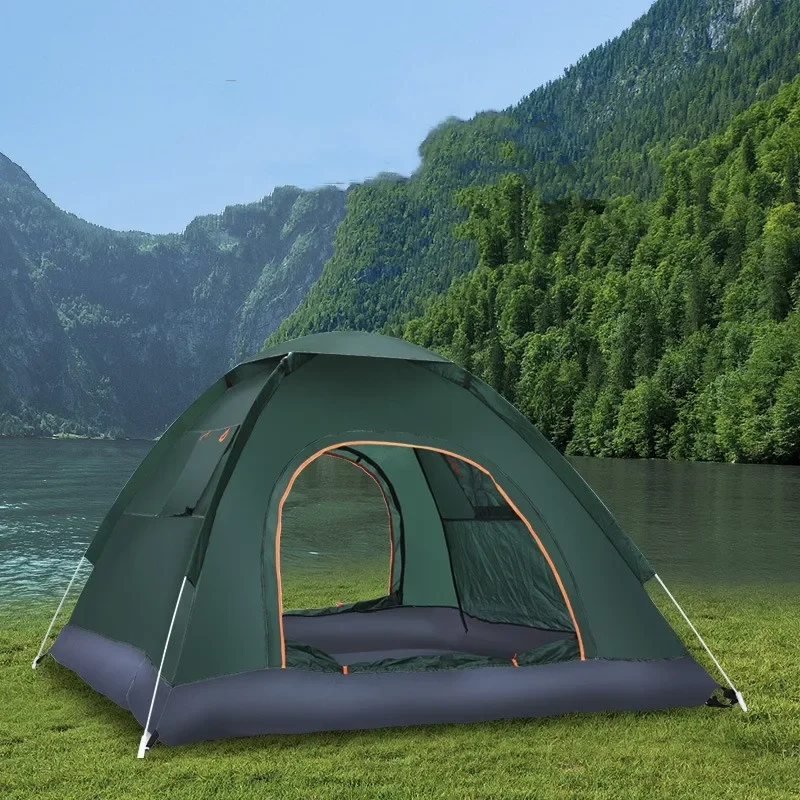 Tienda emergente para exteriores para 2-3 personas, tiendas de campaña automáticas impermeables con protección UV, instalación instantánea ligera, refugio solar turístico