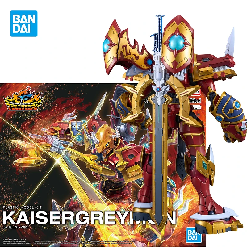 

Оригинальная фигурка Bandai Digimon Adventure, стандартная усиленная фигурка Kaiser Greymon, сборная модель, коллекционные игрушки, коллекционные подарки