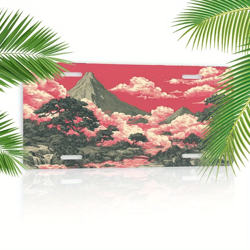 2D Flat - [Enable ] 2D Flat Is for Decoration Solely, 1pc of 2D Flat Is a Decorative License Plate Specially Designed for Men'S