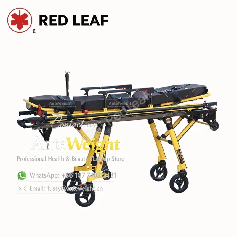First Aid Manual Aluminum Alloy Patient Transport Stretcher for Ambulance Car