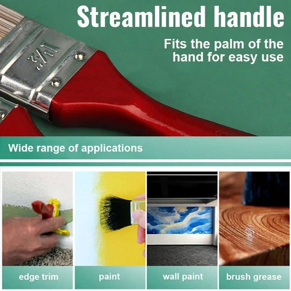 1Pcs Durable Lightweight Paint Brush Edges Trimming Plastic Dark Corner Brush Portable Color Separation Brush Interior Wall Roof