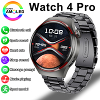 GT4 Pro Smart Watch With GPS For Men And Women, Watch ith AMOLED HD display, Bluetooth, call, NFC,IP68, waterproof, blood sugar