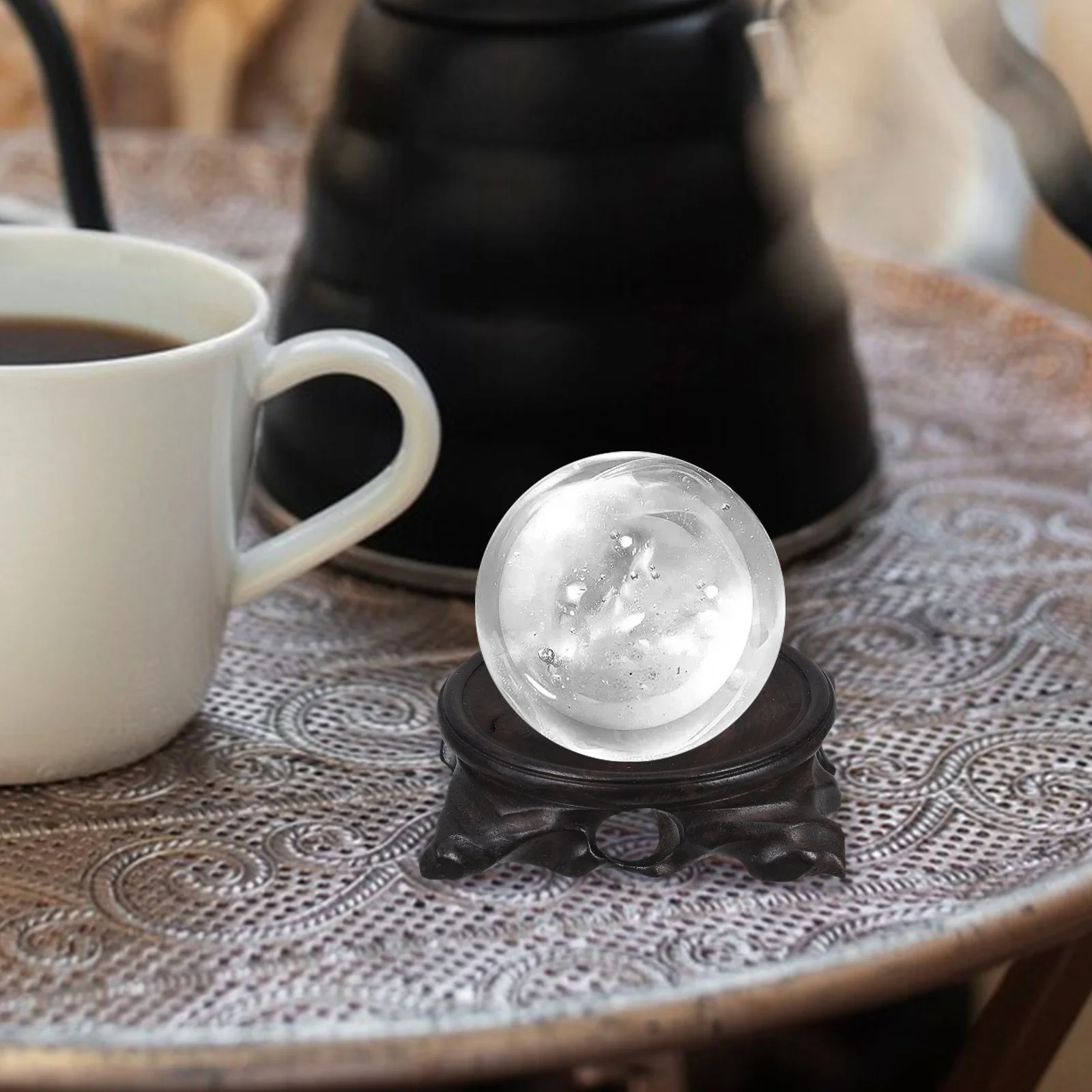 

Wooden Crystal Ball Display Stand Decorative Base for Sphere Egg Globe Stone Home Office Decor Crystal Ball Stands for Display