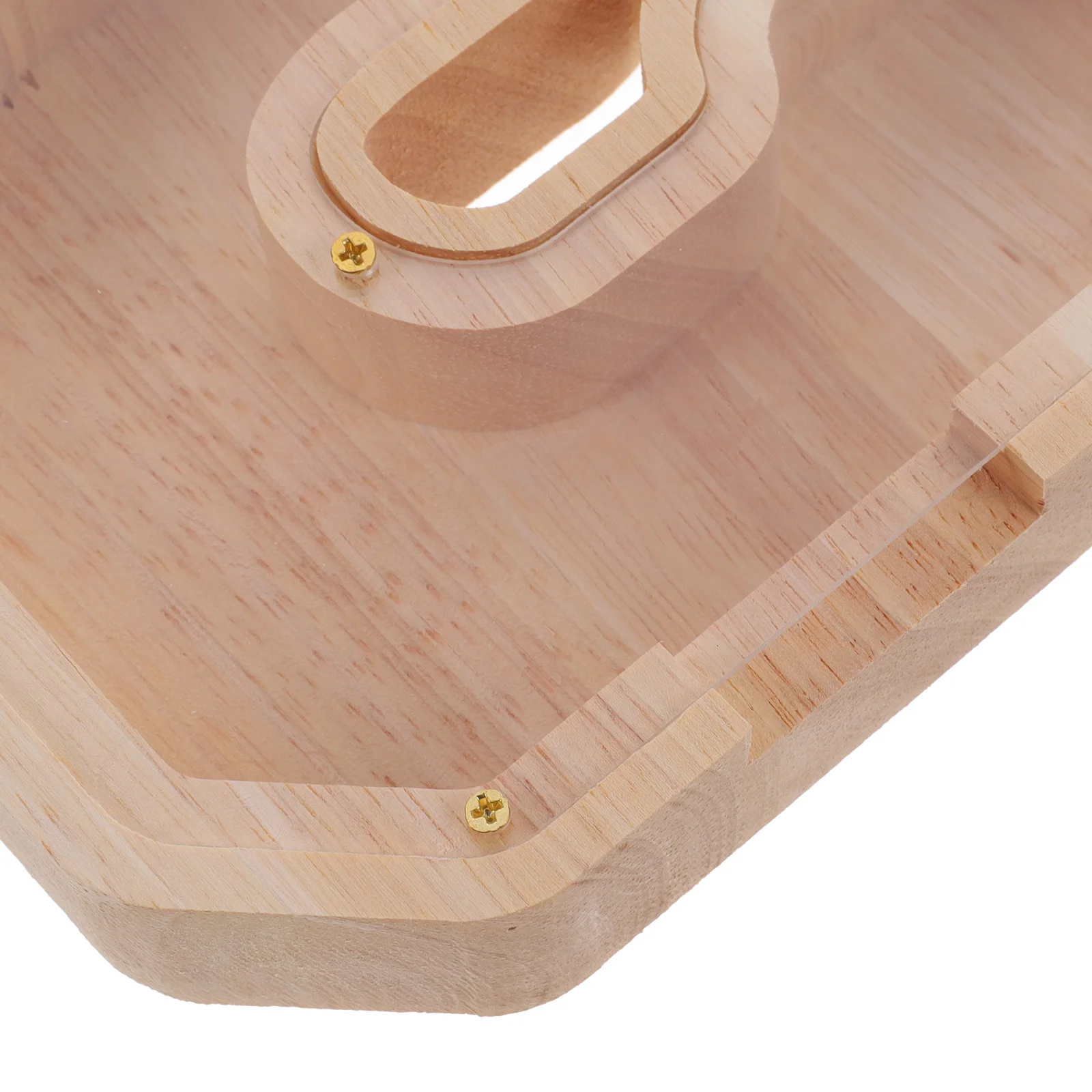 Doorzichtige houten spaarpot voor kinderen Multifunctionele geldbesparende doos Desktop muntbank voor kinderen Boerderijstijl decoratie