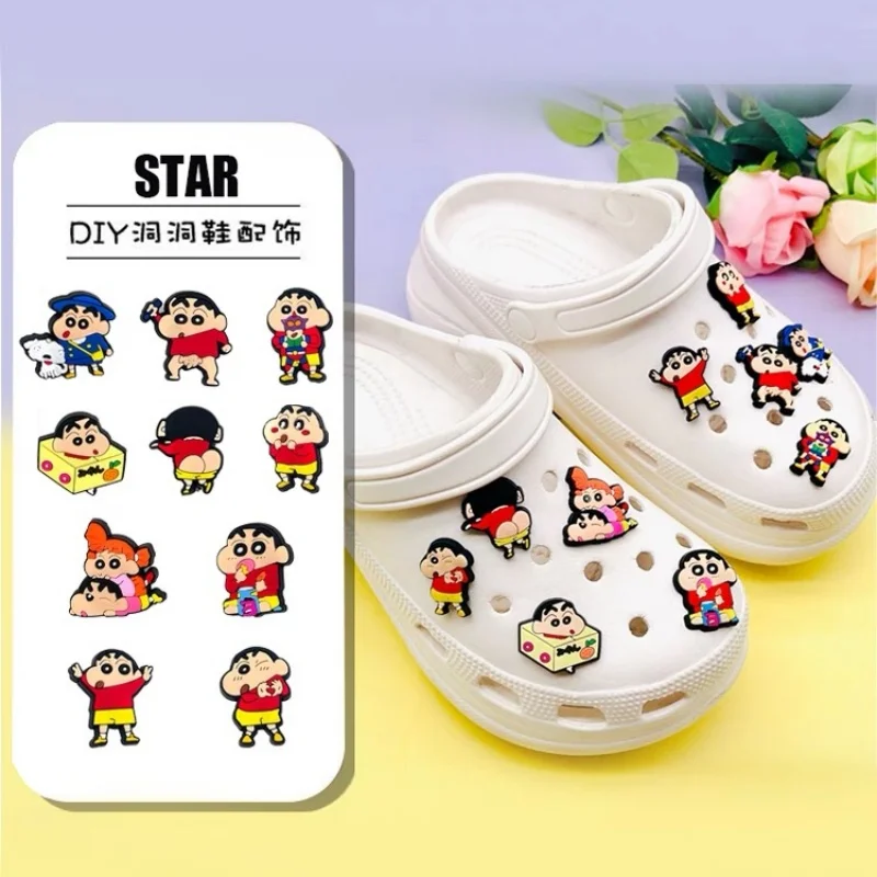 1-10Pcs Funny Shoe Charms For Clogs Bubble Slides Sandals Cartoon Pvc Shoe Decorations Bag Accessories Gift Diy Accessories