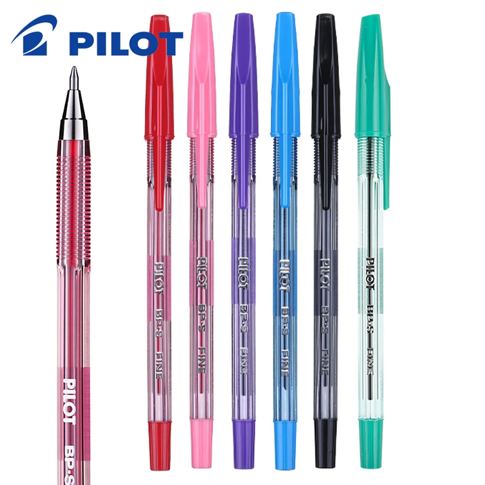 Japan PILOT 0.7mm Ballpoint Pen BP-S Color Gel Pen Student Office Transparent Bar Smooth Supplies Stationery Pens for Writing