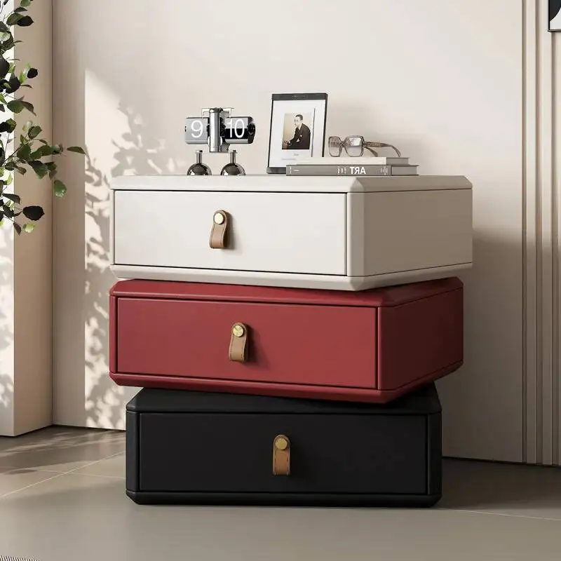 

Italiya Classic Nightstands Decor Bedside Narrow Solid Wood Minimalist Nightstands Space Saving Mesa De Noche furniture bedroom