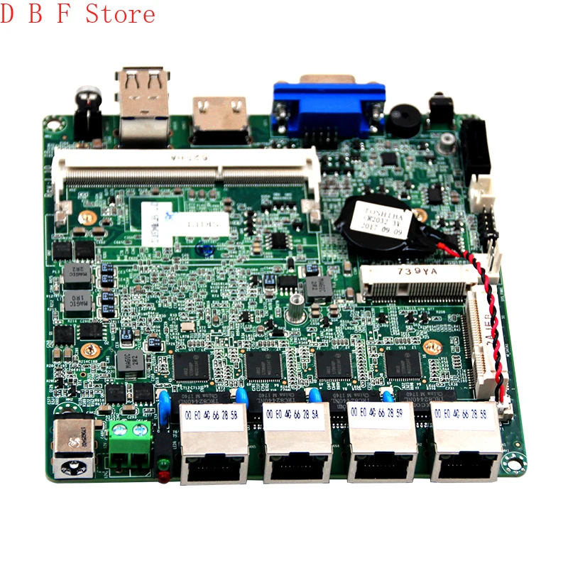 Nano ITX Motherboard In-tel Celeron J1900/J1800 4x1000Mbps Fanless Firewall Router Appliance Pfsense