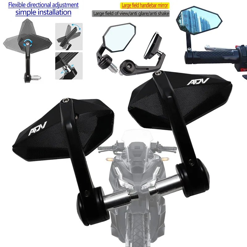 

For HONDA ADV150 ADV160 ADV 150 160 High Quality CNC Motorcycle Rearview Mirror HandleBar Ends Side Mirror