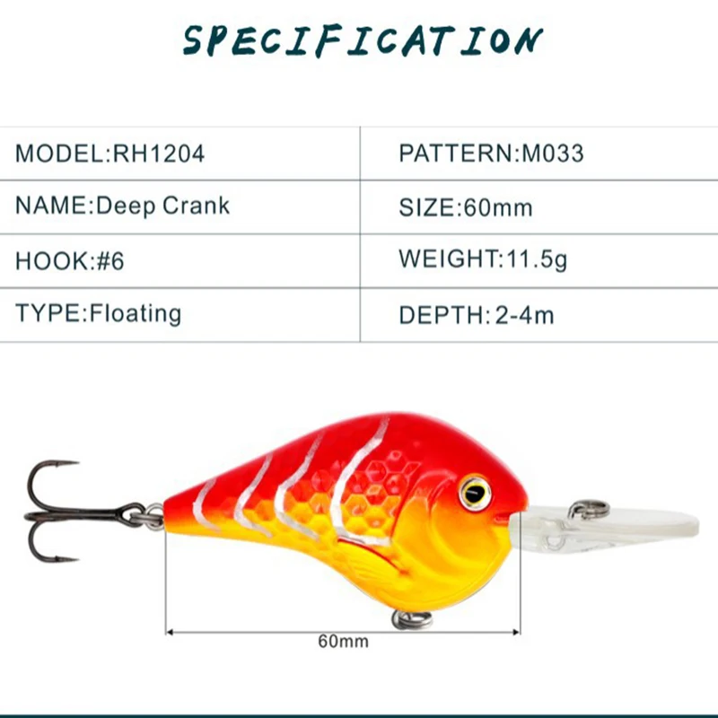 Fake Fish Baits Carnasier  Lure Perch  Trout Artificial Novelties 2023 6 Cm In Length And Weight 11.5 Grams