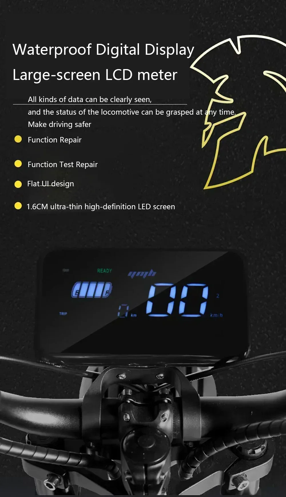 Mountain off-road  3000W 48V 45AH large battery 20*5.0inch tire urban motorcycle style snow