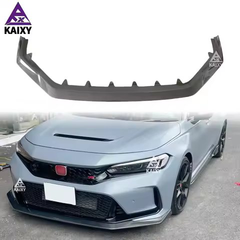 Carbon Fiber Front Lip V Style for Honda Civic Type R FL5 2023+ Carbon Front Bumper Splitter Spoiler