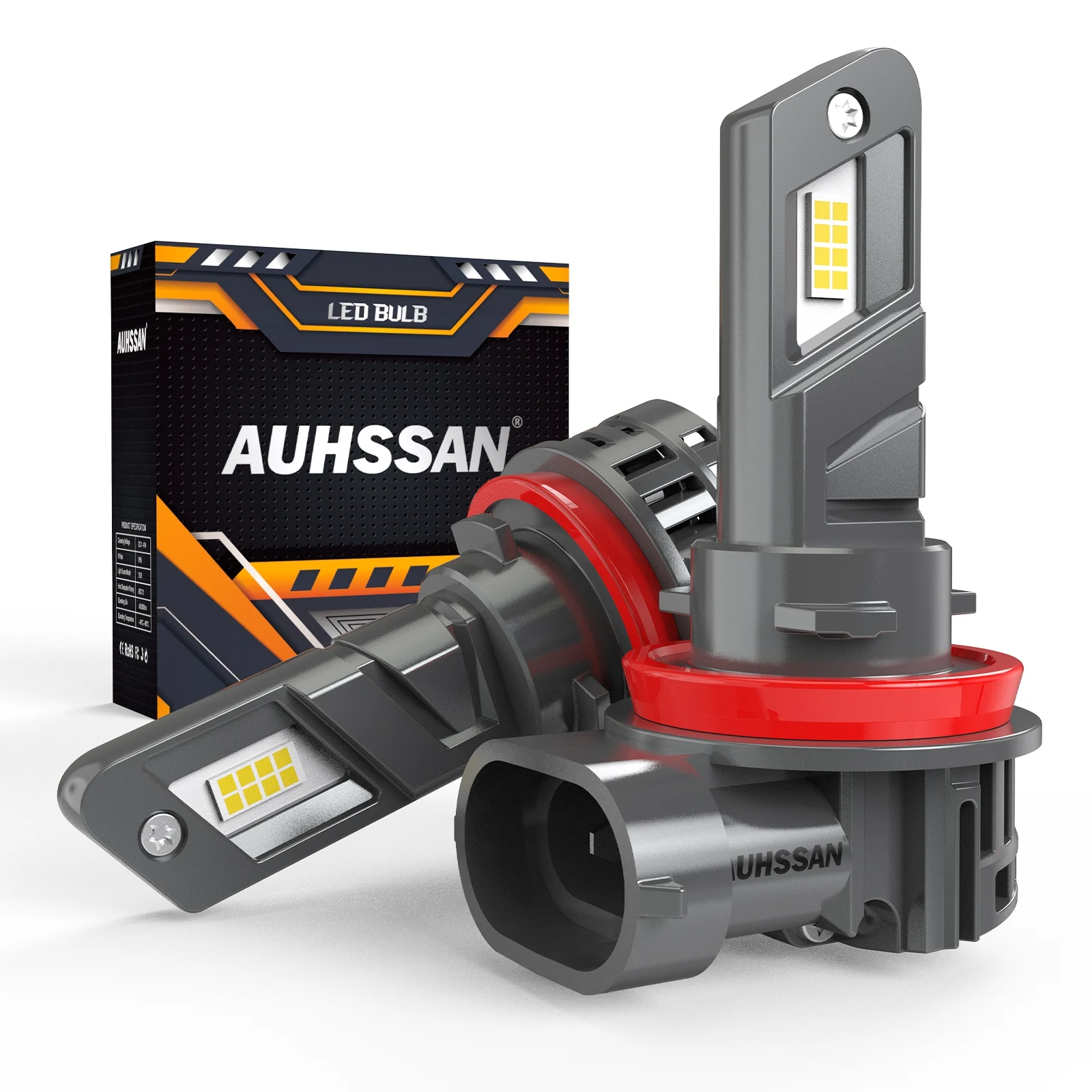 

AUHSSAN 2pcs H8 H9 H11 H16 Led Car Headlight with Fan Powerful Auto Car Bulb Canbus High Beam Headlight For Suzuki Grand Vitara