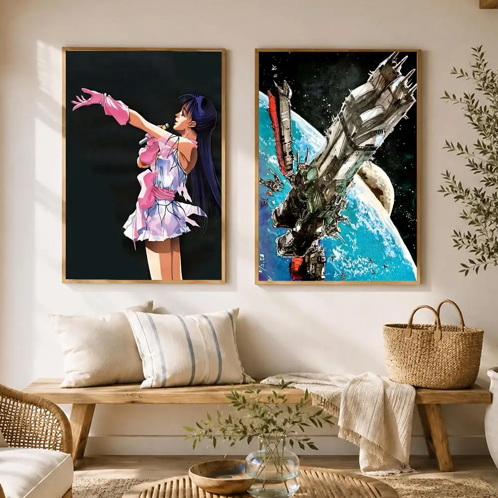The Super Dimension Fortress Macross Poster HD poster wall art self-stick no-residue for home cafe office great gift