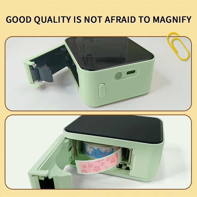 Picture 5: Portable Barcode Printer with Stock Thermal Paper Marklife P15 Mini Wireless Smart Color Ribbon Thermal Transfer Label Printer