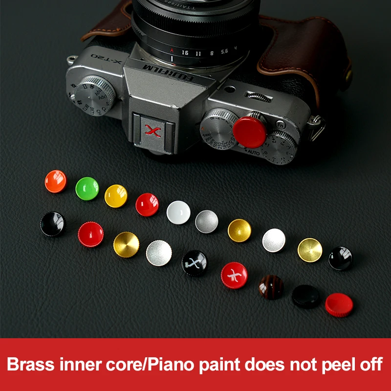 Camera Shutter Release Button Metal Brass Flash Button Camera Accessories for Fujifilm X-T10 Nikon F3 Canon F-1 Leica M3 M4 Sony