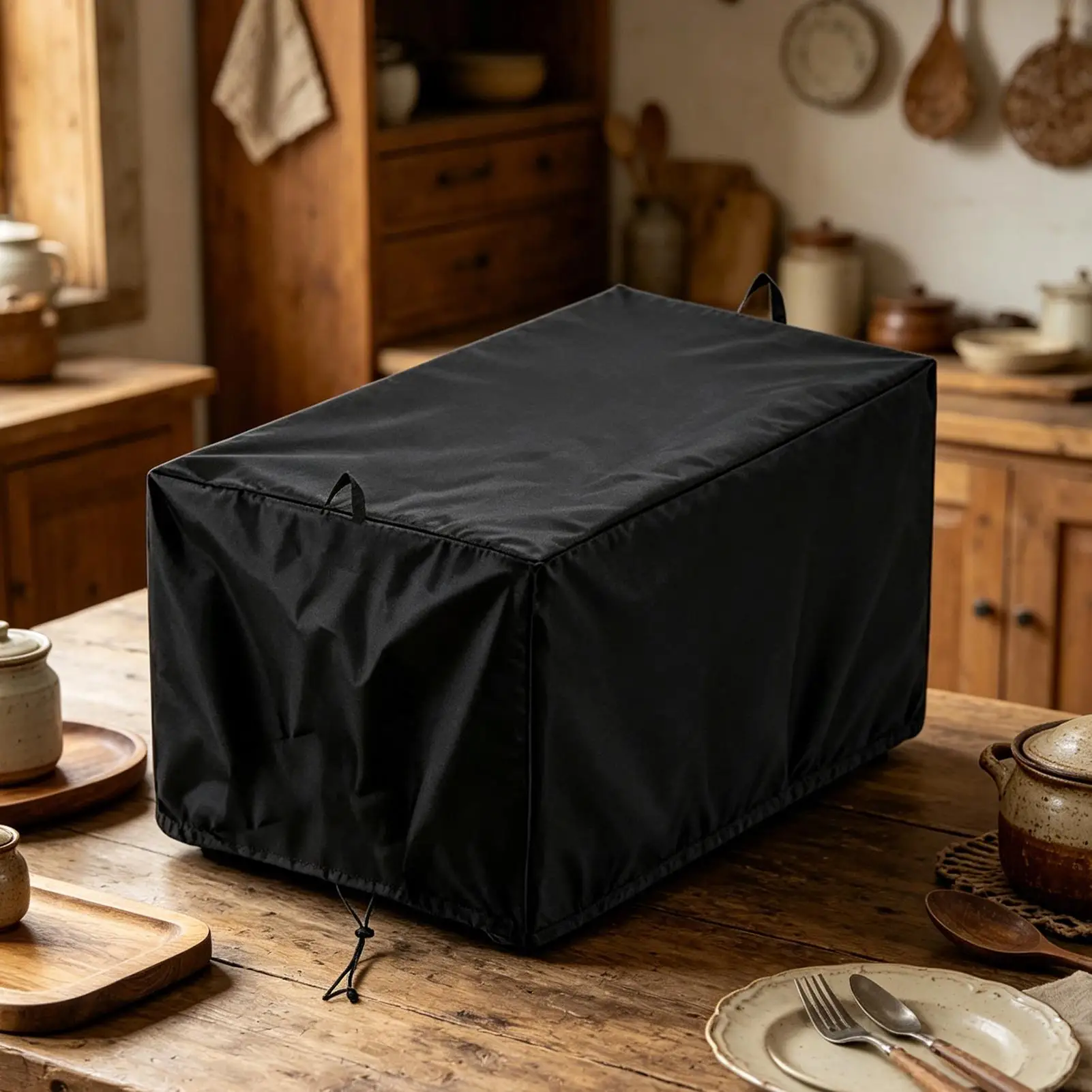 Fryer Dust Cover With Drawstring Waterproof Guard 30x56x40cm Kitchen Deep Fryer Dust Cover For Indoor Outdoor Yard Balcony Home