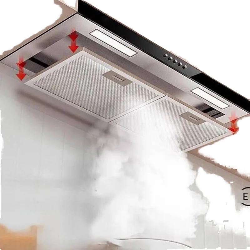 Hot Sale Commercial Kitchen Hood Vented Electric Power Exhaust Low Price Copper Motor Stainless Steel for Cooker Use Hotels Home