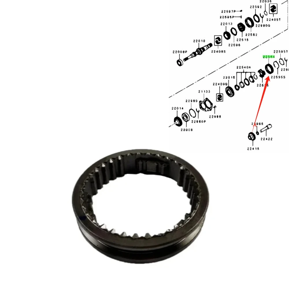 1 Pcs Manual Trans 5th 6th Gear Syncrho Sleeve for Lancer CX CY for Outlander CW GF for ASX RVR 2551A092
