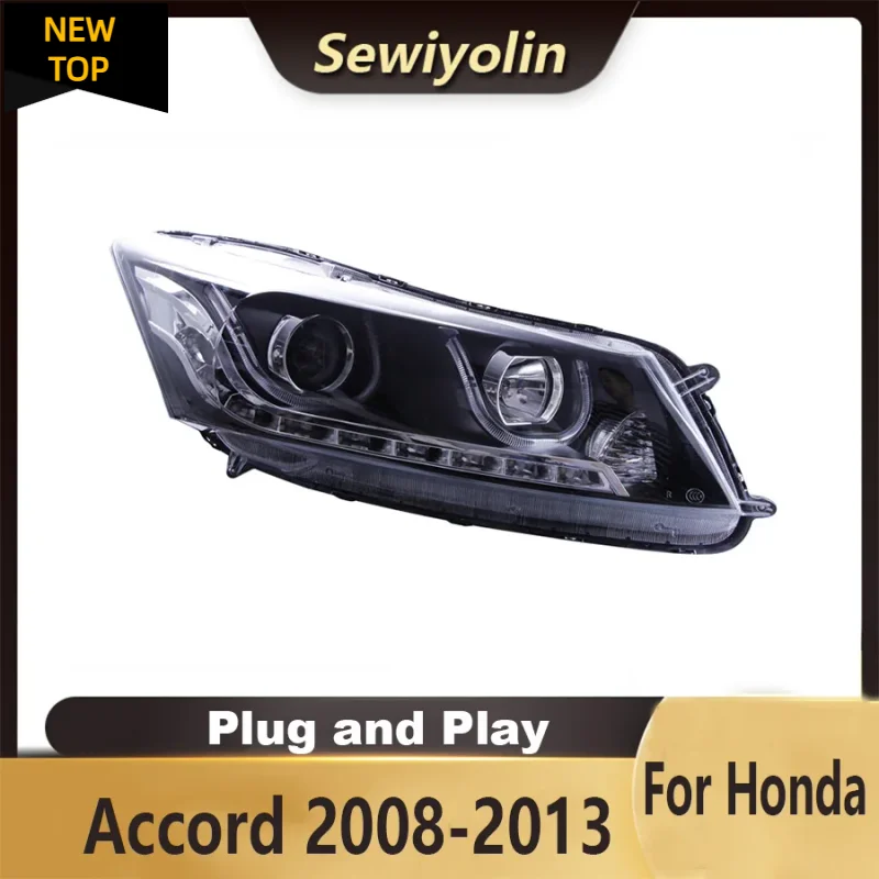 

Для Honda Accord 2008-2019 автомобильные аксессуары фара в сборе светодиодные фонари лампа DRL сигнал Plug and Play дневные ходовые