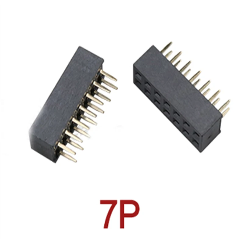 

100PCS 2*7P Double Row Female Connector Socket Seat Strip 7Pin Header Pitch 2.54MM For Arduino