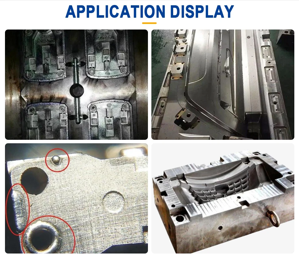 Saldatrice automatica per stampi a sbalzo 200w 400w 500w Saldatrice laser a fibra per riparazione laser a punti YAG