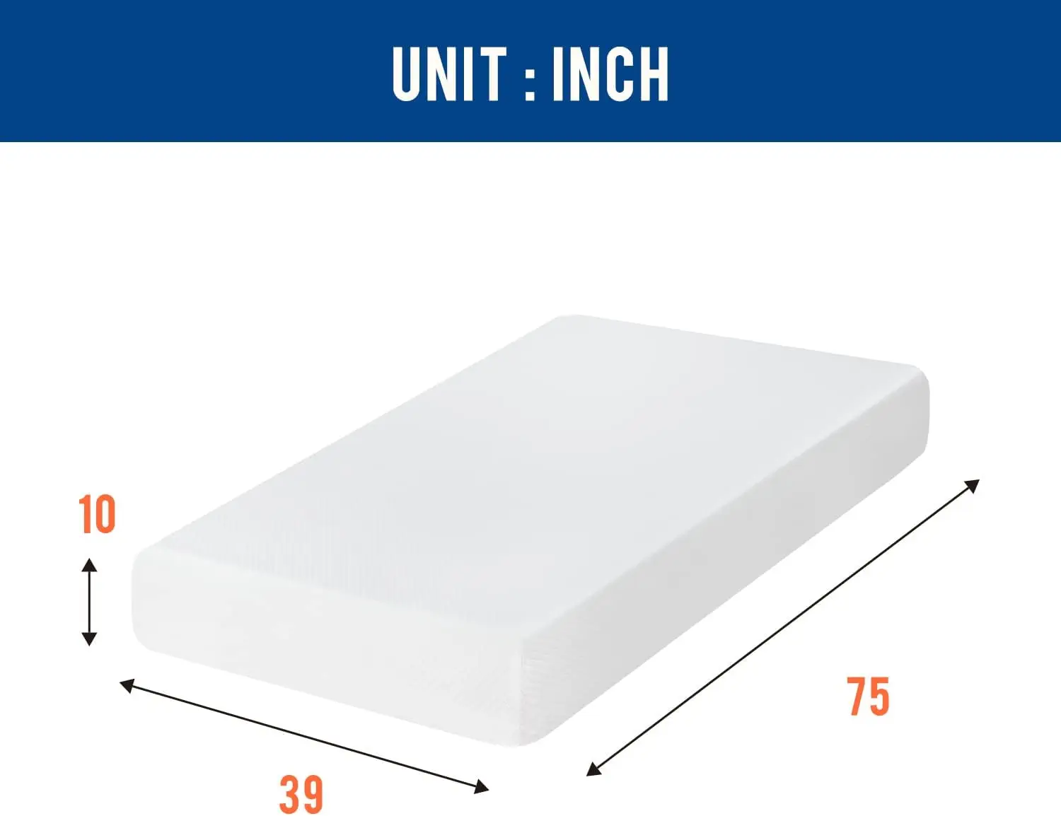 @#Twin Mattress  Medium Firm Gel Memory Foam  White  Bed Box  CertiPUR-US Certified  Pressure Relief Cooling