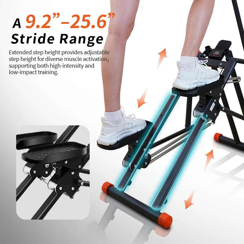 Immagine 6: Mini Stepper Portatile per Fitness Domestico, Macchina per Allenamento Indoor e Body Building