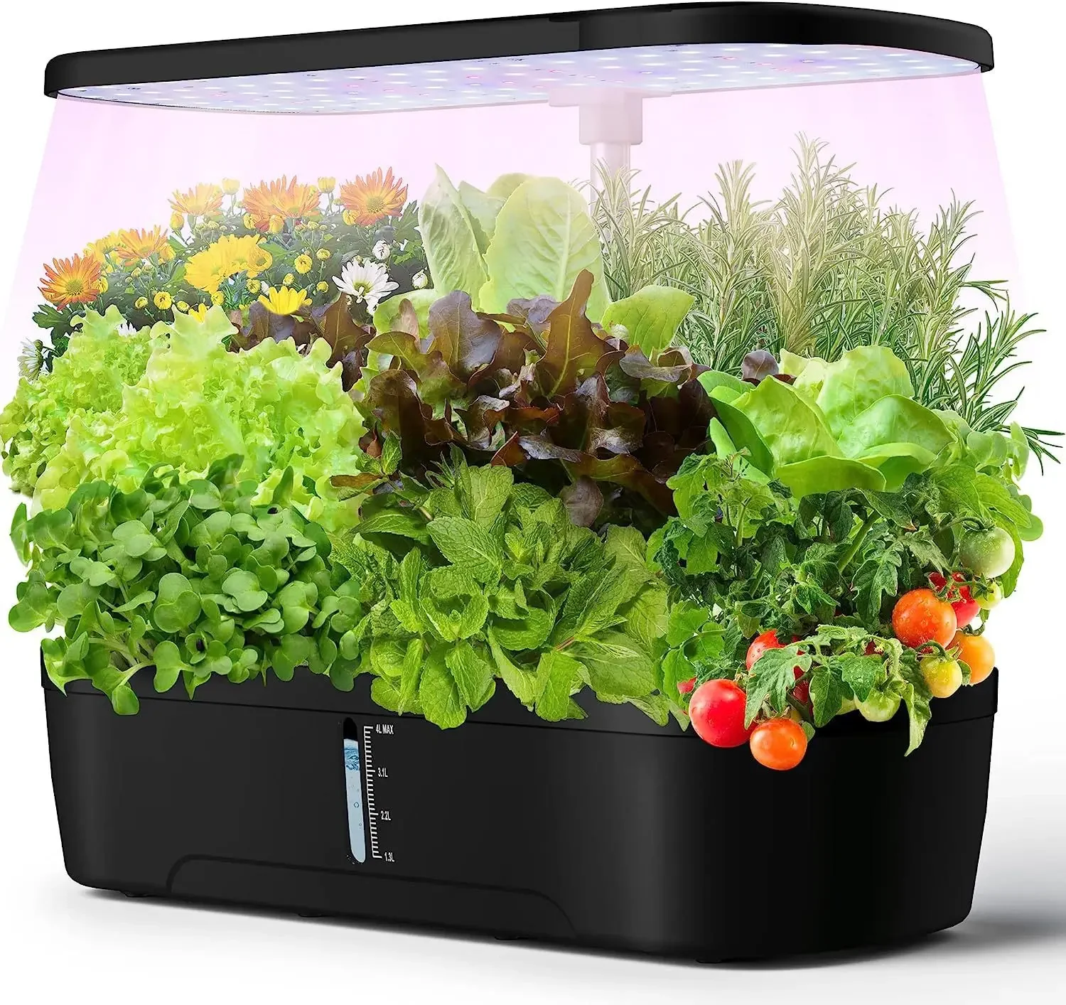 Seed Indoor Garden Kit com LED Full-Spectrum, Hidroponia Crescendo, Erogarden Planta, Crescer a Função de Luz, 12 Pods