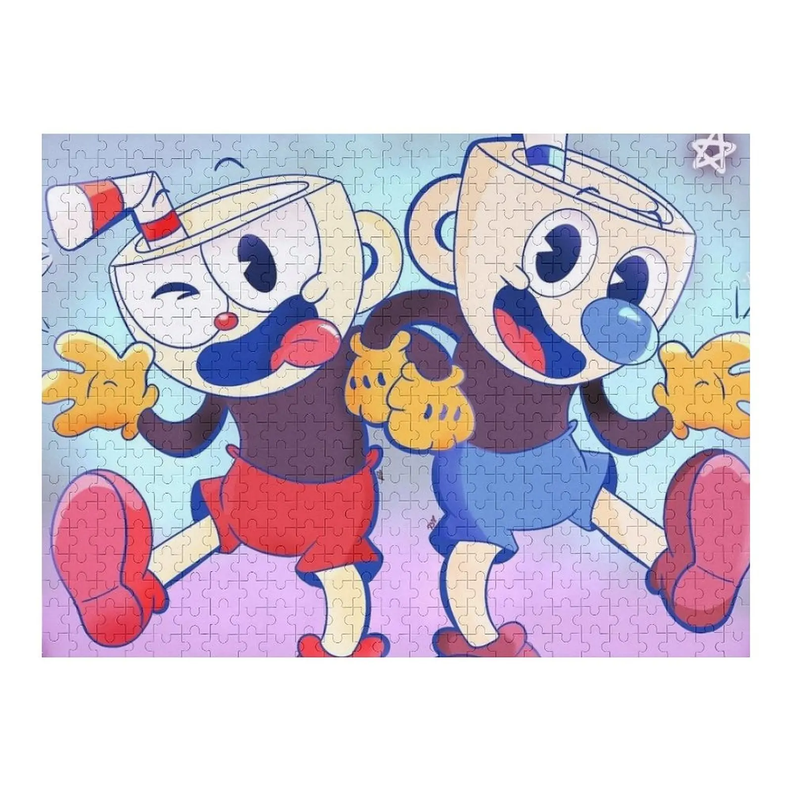 

Пазл Mugman и Cuphead, детский деревянный пазл, персонализированный пазл с именем