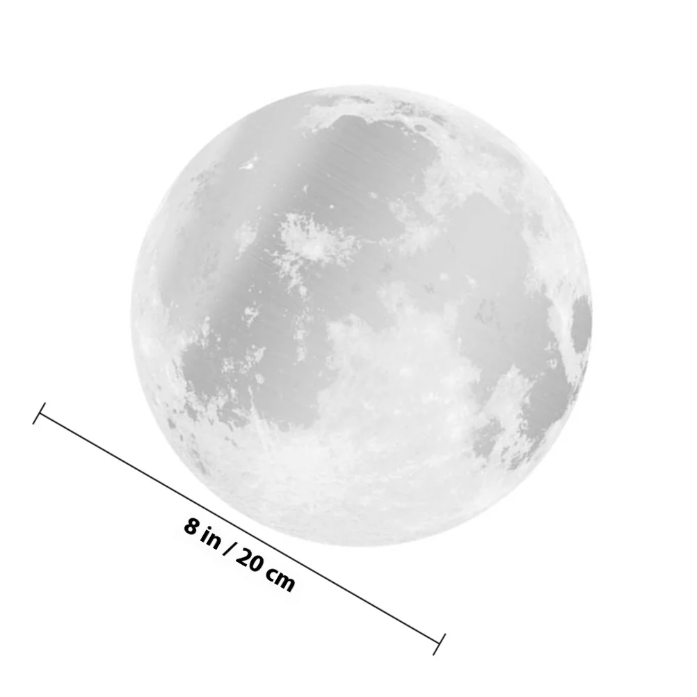 30Cm Diameter Night Glow Moon Window Stickers Pvc Waterproof Wall Decals For Bedroom Cafe Home Decor Luminous Glass Sticker