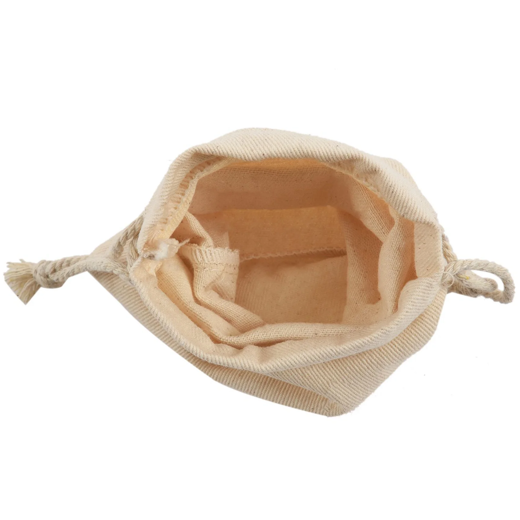 ABRT-200 Pcs Small 100% Cotton Drawstring Bags 10X15 Cm