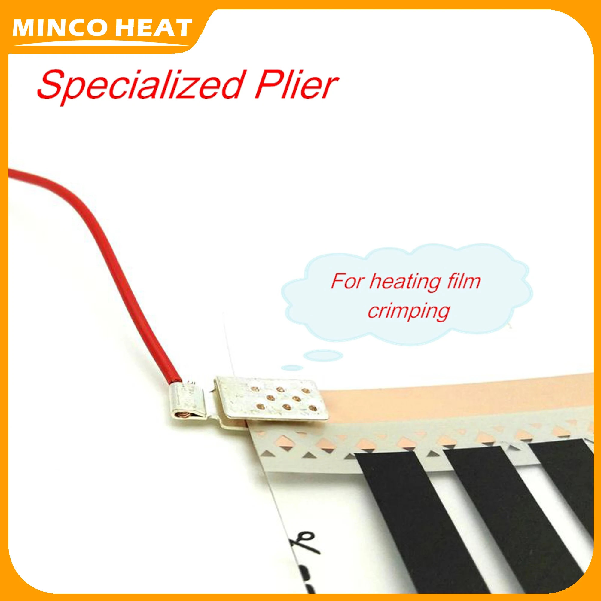 Minco Heat-Electrical Infravermelho Underfloor Aquecimento Film Terminal Crimping, Alicate Especializado, Alta Qualidade, HS-11