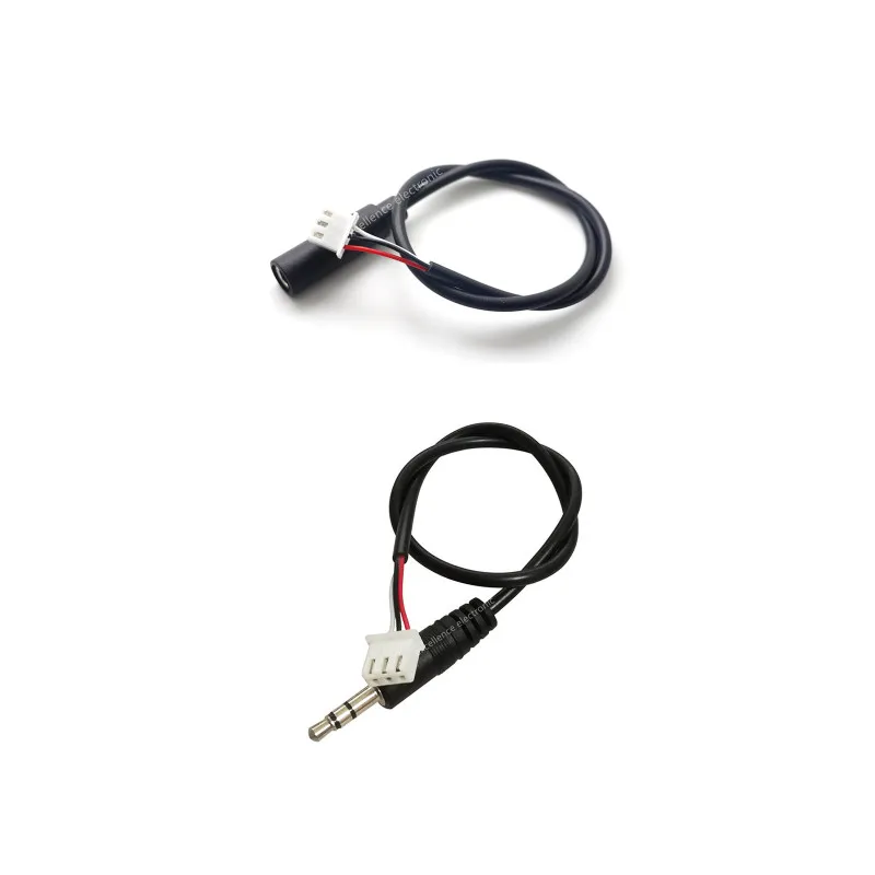 1pc 30cm 3.5mm AUX gniazdo Audio kabel do XH2.54mm 3pin Terminal z męskiego na męskie/kobieta stereofoniczny kabel Audio wzmacniacz rozszerzona linia