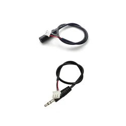 1pc 30cm 3.5mm AUX gniazdo Audio kabel do XH2.54mm 3pin Terminal z męskiego na męskie/kobieta stereofoniczny kabel Audio wzmacniacz rozszerzona linia