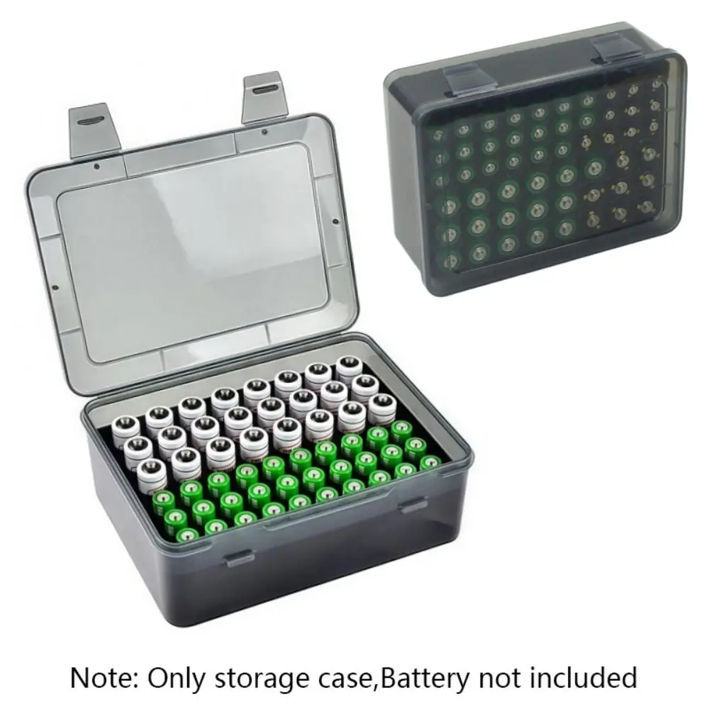 

Влагостойкий органайзер для хранения батарей, противоударный держатель для 54 батарей AA AAA, чехол для батарей, портативный гаражный контейнер