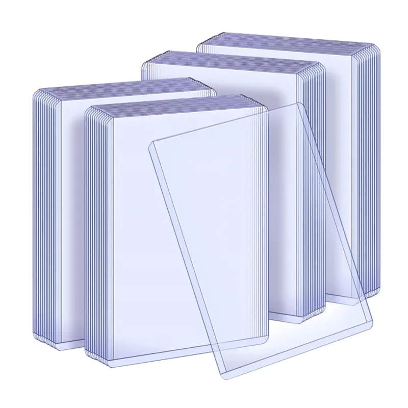 New 35PT Protective Trading Card Top Loader Clear Topload Holder Hard Plastic Card Sleeves Holder for Sports Cards Baseball Card