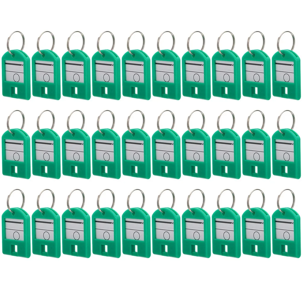 

35Pcs Colored Key Tags Numbered Plastic Keychains with Writable Label Protective Cover Key Classification Tags for Keys Luggage