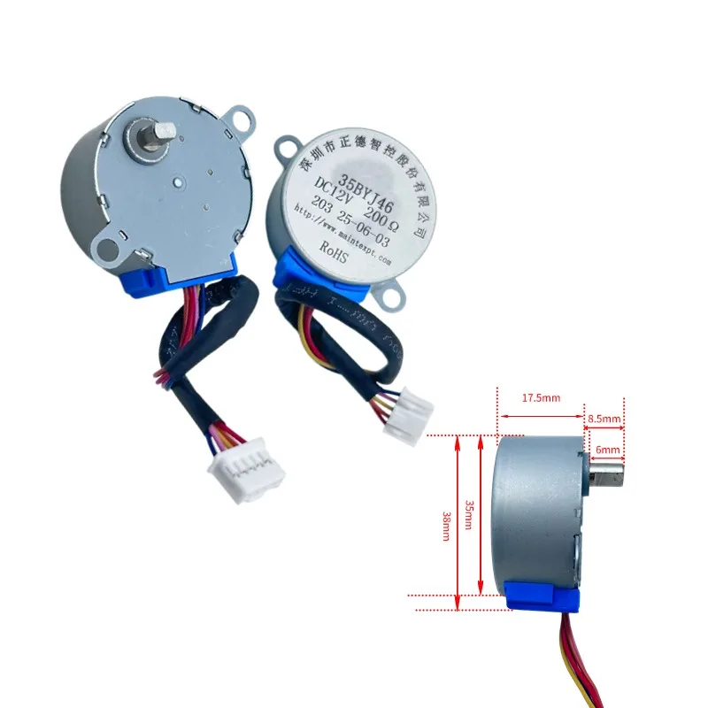 35BYJ46 35MM DC 12V Micro 4-Phase 5-Wire Stepping Mootr Micro Stepper Gear Motor for Air Conditioner