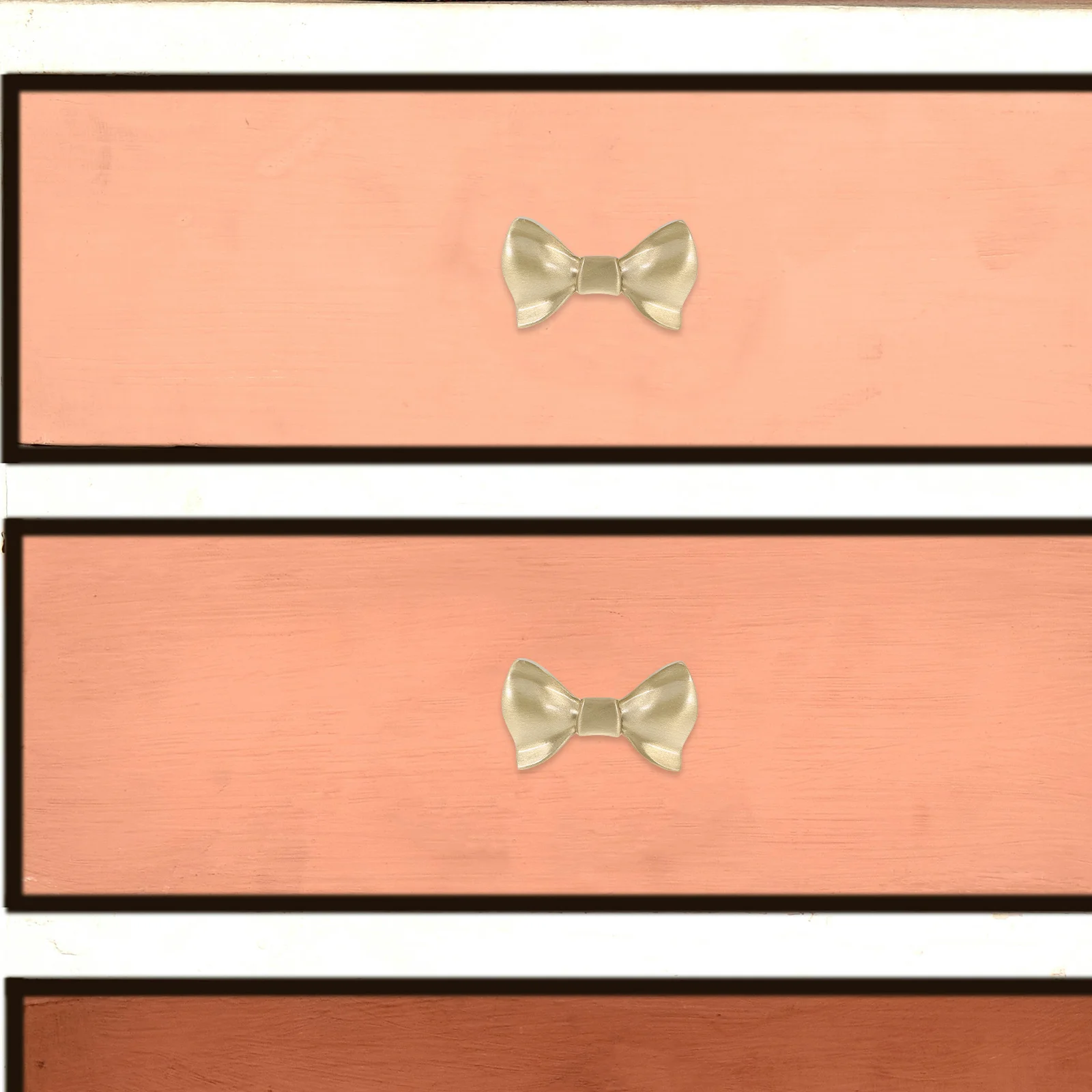 

2 шт., желтые латунные ручки в форме банта, уникальные ручки шкафа для кухни, офиса, декоративная мебельная фурнитура, дизайн лука