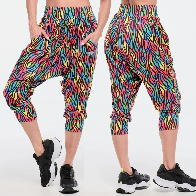 ABCDE Fitness Suit Yoga Dancing Group Men's and Women's Loose Harlan Pants New