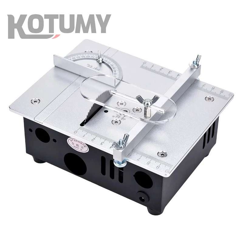 Mini Woodworking Bench Saw DIY Model Crafts Cutting Tool With Adjustable Height