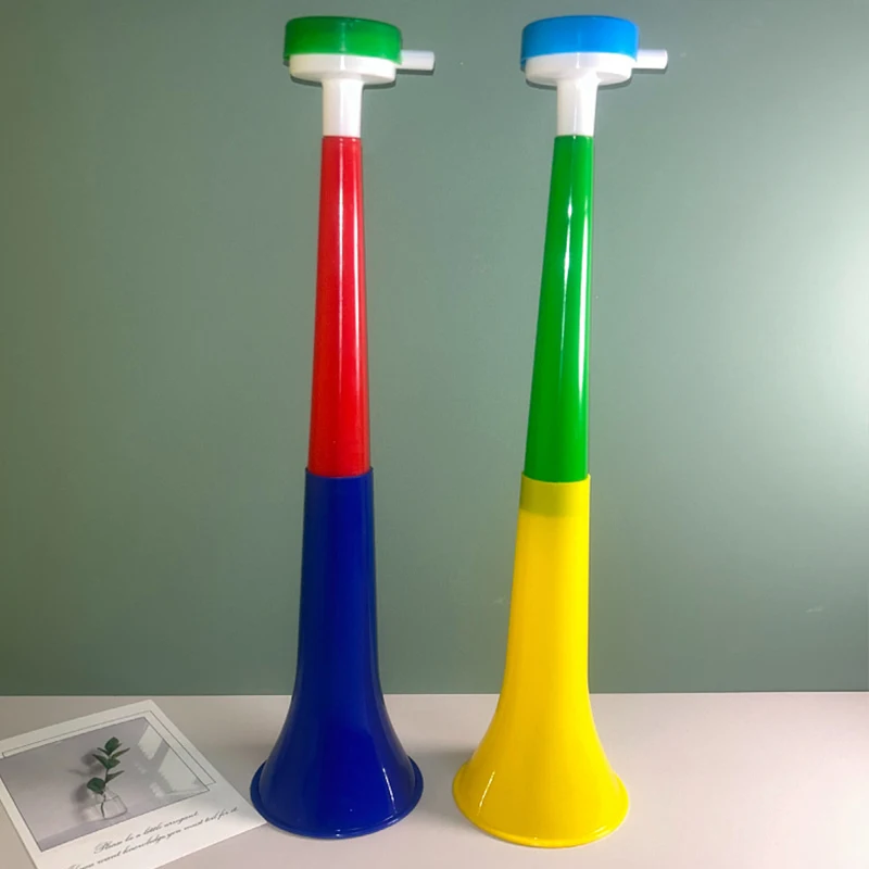 Telescopic Cheer Horn Random Color, Plastic Collapsible Fan Horn for Sports Match Cheering