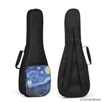 21/23/26/30 Inch Ukulele Bag Cotton Portable Lightweight Waterproof Blue Starry-Sky Storage Bag Ukulele/Guitar Accessories