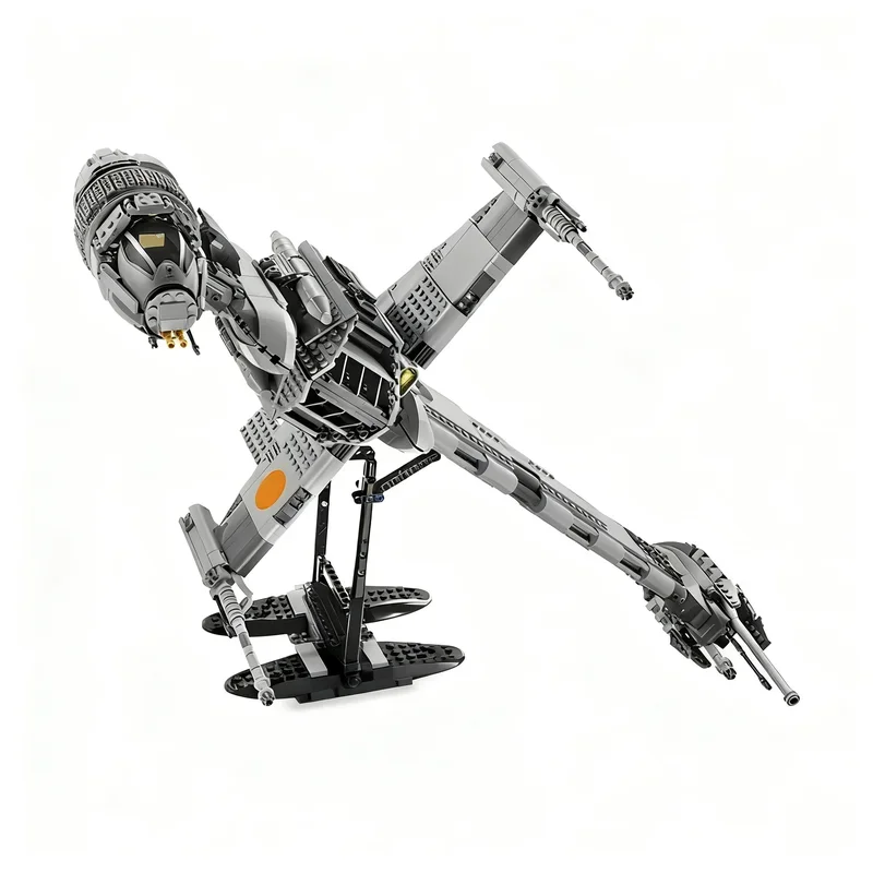 Image of 1487 Teile MOC Weltraumschlacht-Film B-Wing Sternenjäger Modell Maßgeschneidertes Puzzle DIY Kreative Ideen Spielzeug Geburtstagsgeschenk Raumschiff-Serie